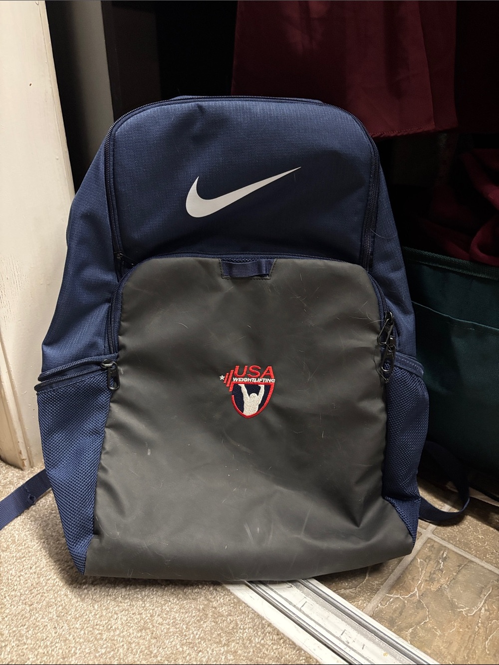Nike USAW Navy and Black Weightlifting Backpack